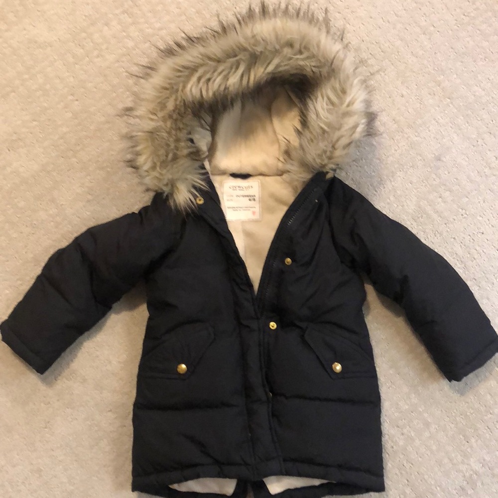 Black 4/5 Jcrew winter coat.